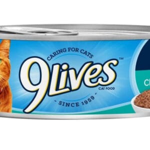 9 Lives Meaty Pate With Real Chicken & Tuna 5.5OZ/1Can