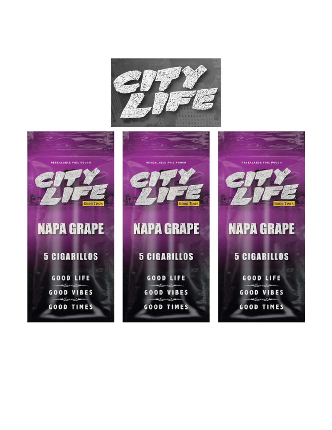 City Life Napa Grape 5 Cigar/ 3CT