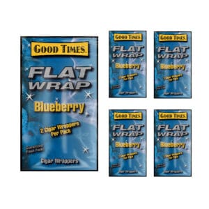 Flat Wraps Blueberry 2 Cigar Wraps/5CT