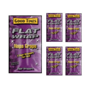 Flat Wraps Napa Grape 2 Cigar Wraps/5CT