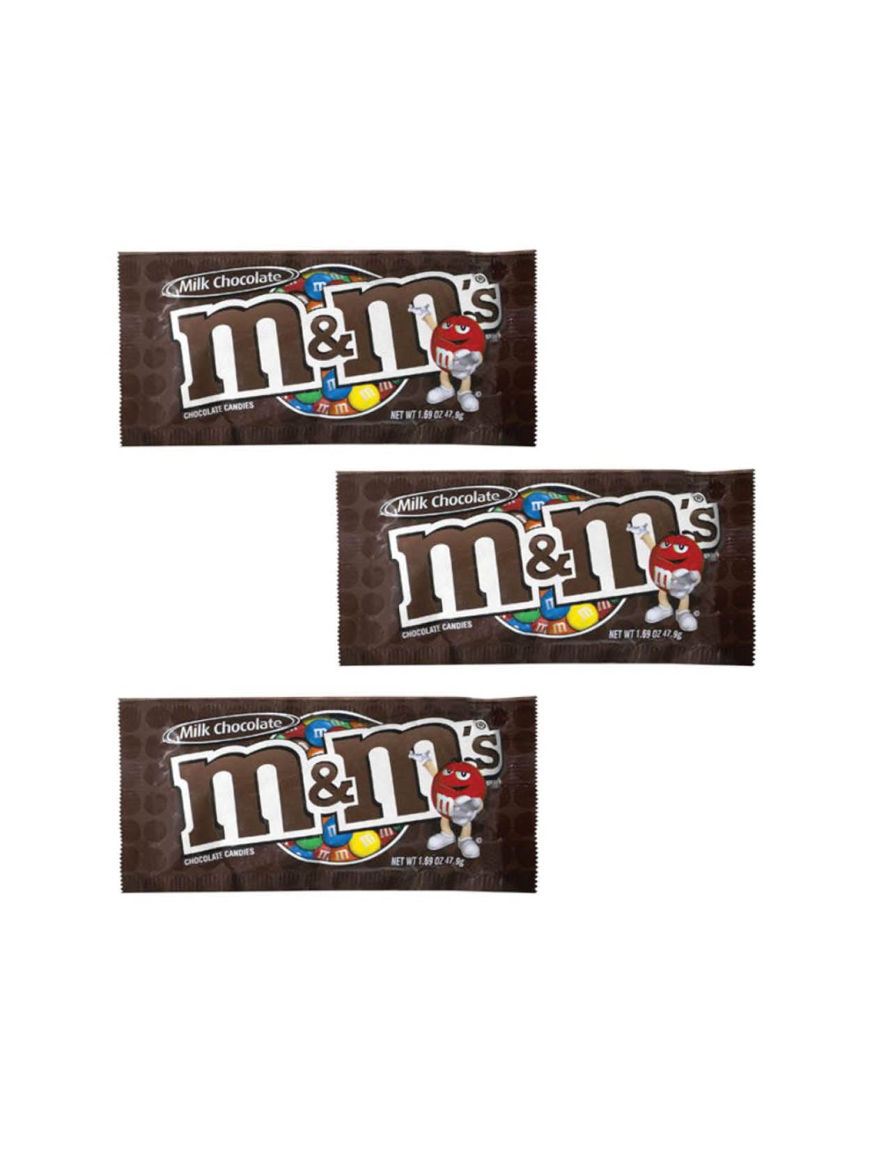 M&M Milk Chocolate 1.74OZ / 3CT