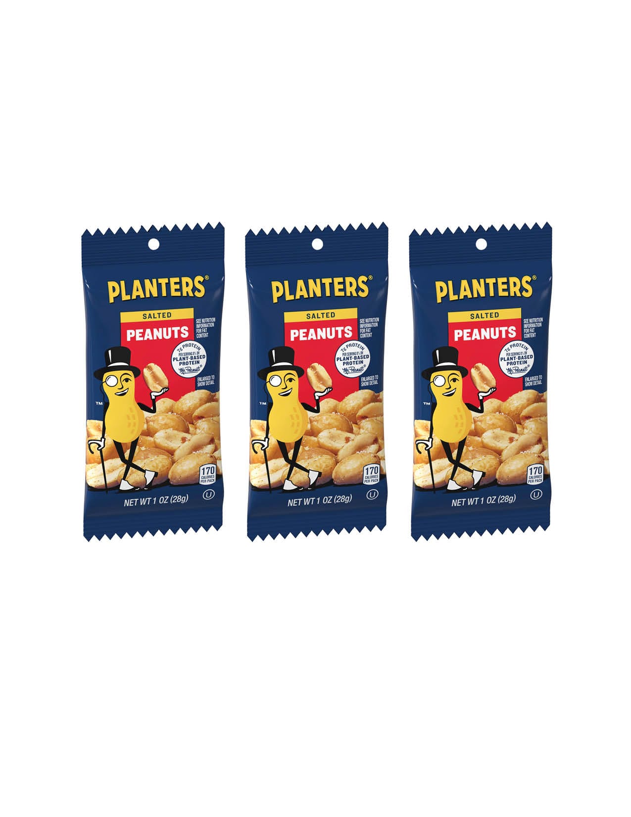 Planters Salted Peanuts 1OZ / 3CT
