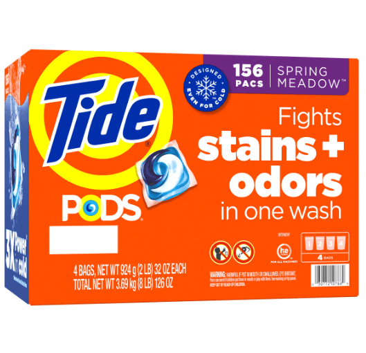 Tide Pods Spring Meadow Scent 156 Pacs / 1CT
