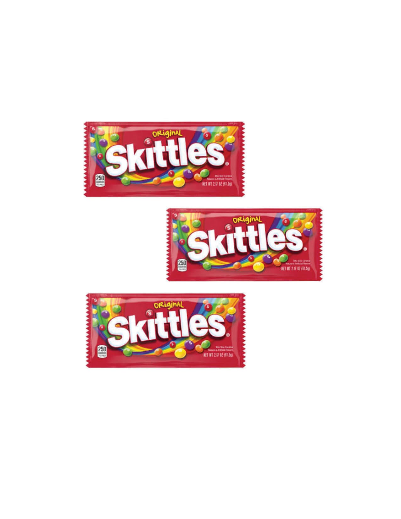 Skittles Original 2.17 OZ Bite Size Candies/3CT
