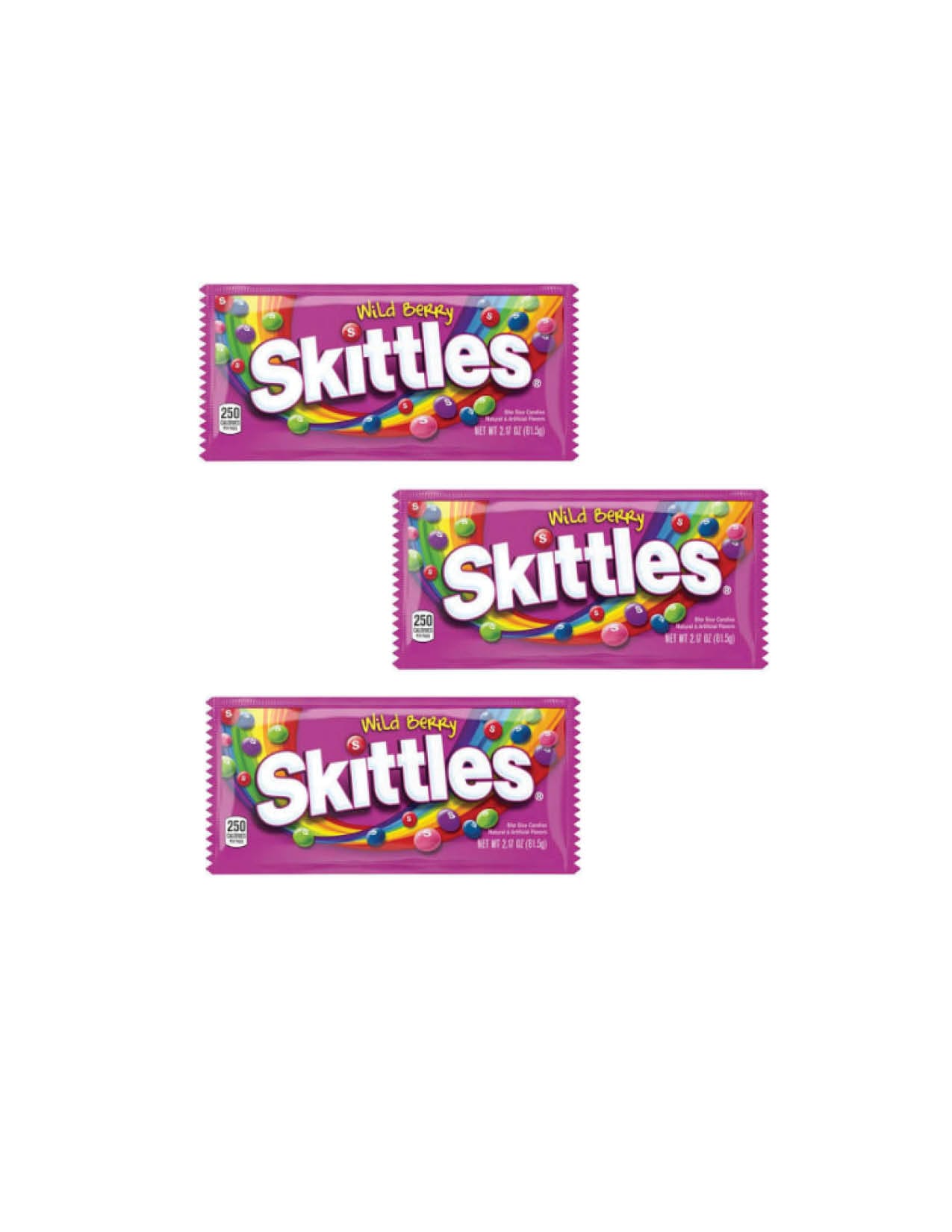 Skittles Wild Berry 2.17 OZ Bite Size Candies/3CT