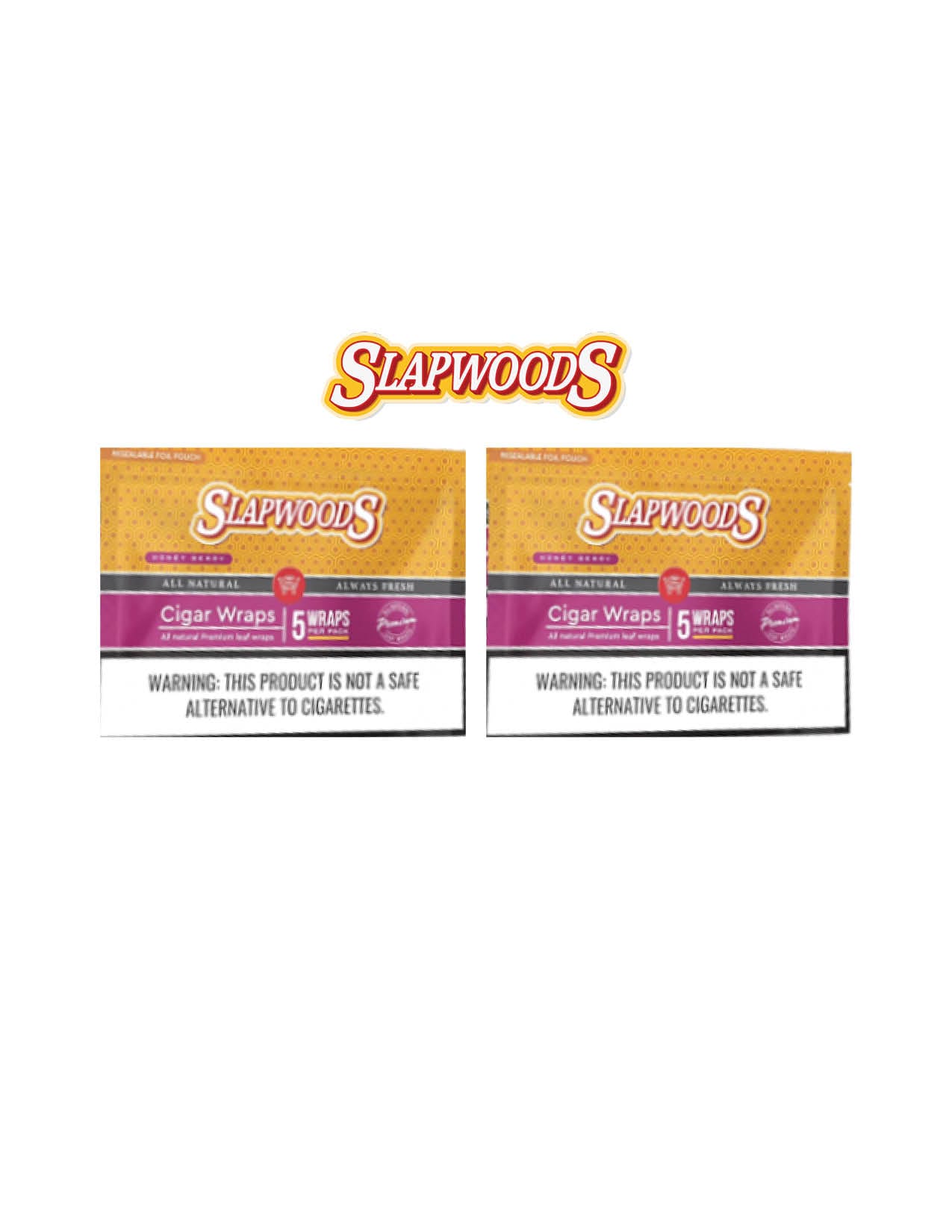 Slapwoods Honey Berry 5 Wraps Per Pack / 2CT