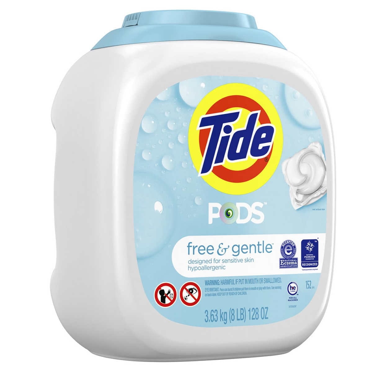 Tide Pods Free & Gentle 152 Pacs / 1CT