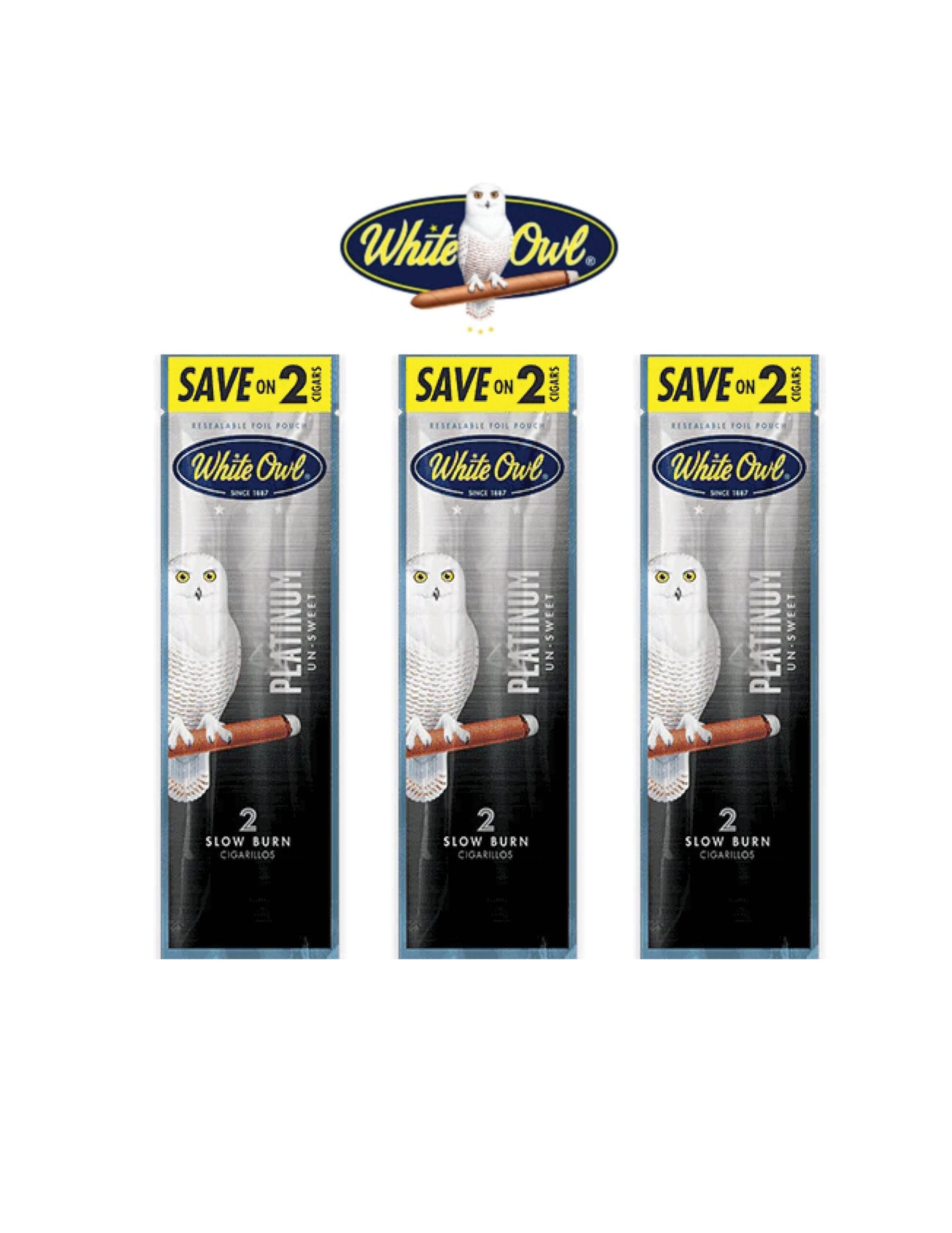 White Owl Platinum 2 Cigar/ 3CT