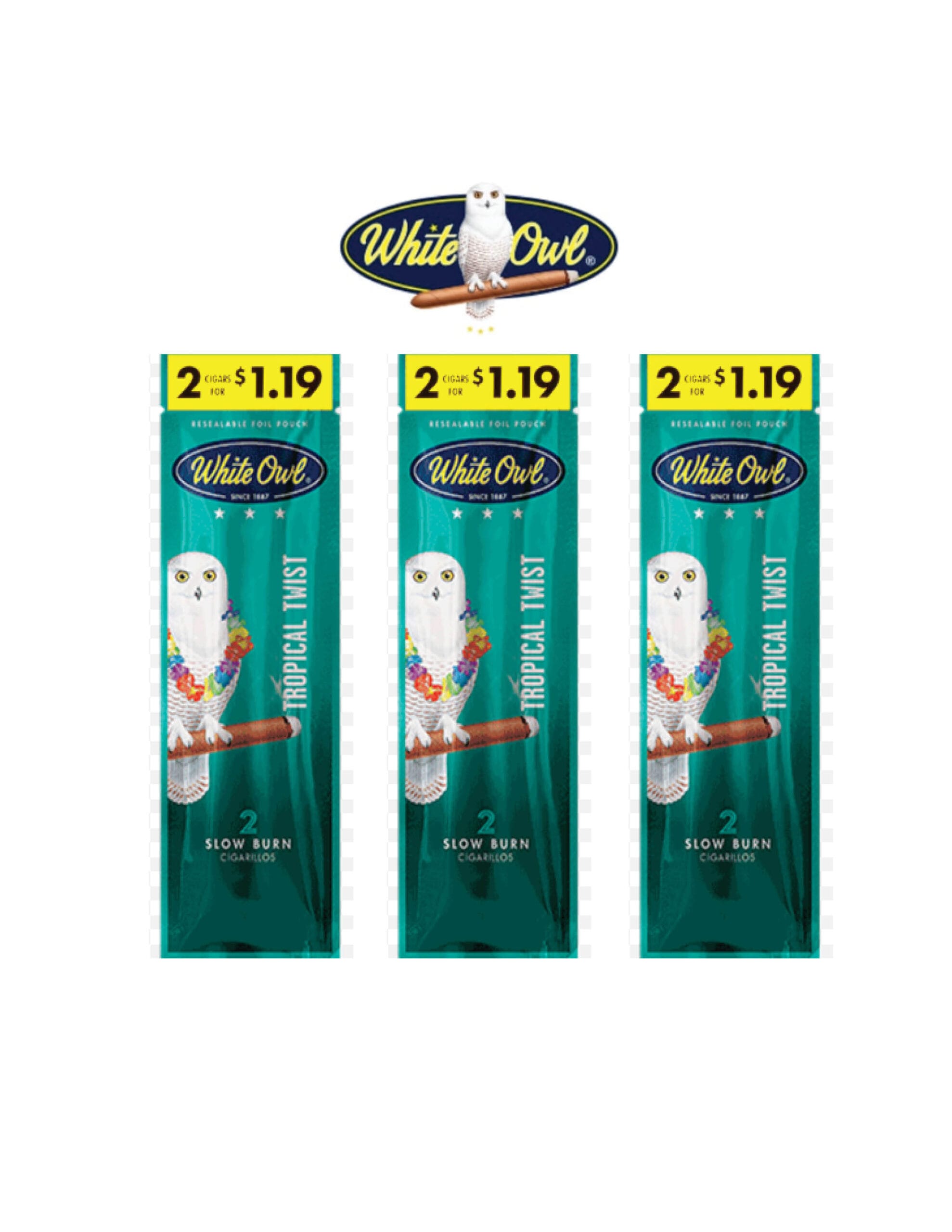 White Owl Tropical Twist 2 Cigar/ 3CT