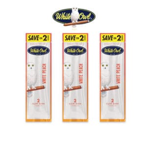 White Owl White Peach 2 Cigar/ 3CT