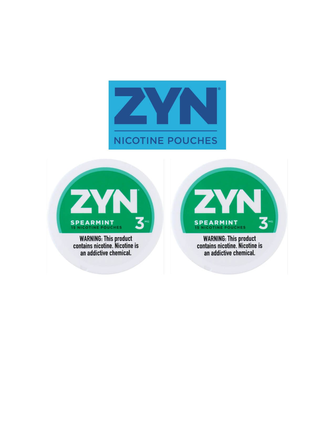 ZYN Pouches Spearmint 3MG / 2CT