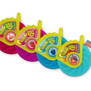 Push Pop Gummy Roll 4 Flavors 1.4OZ/4CT