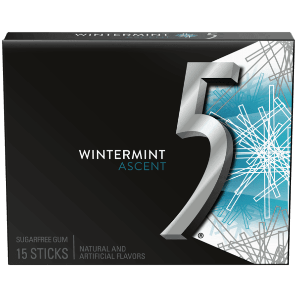 5 Gum Wintermint Ascent 15 Sticks/1CT