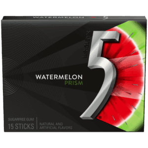 5 Gum Watermelon Prism 15 Sticks/1CT