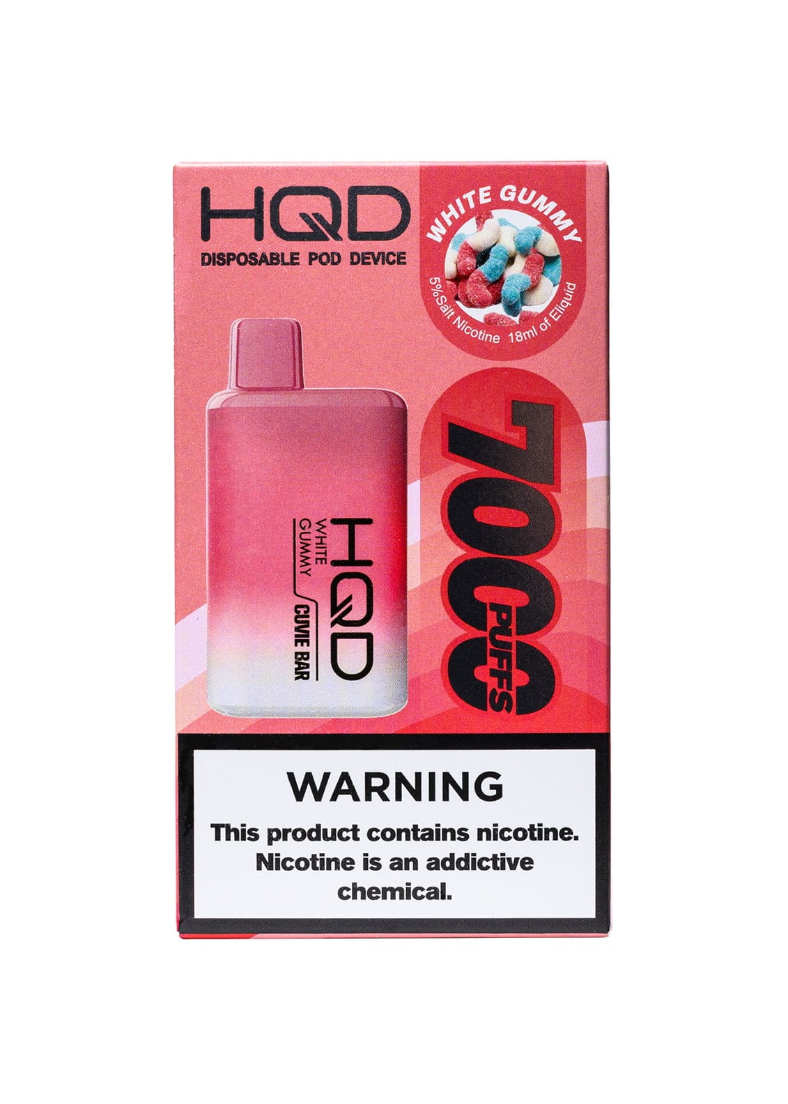 HQD 7000 White Gummy