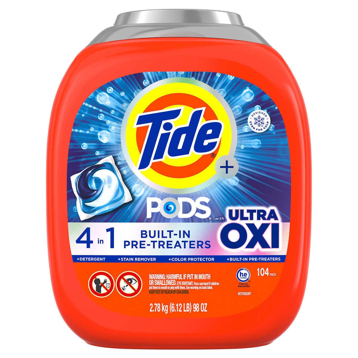 Tide Ultra Oxi Pods 104 Pacs / 1CT