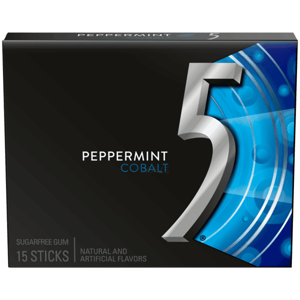 5 Gum Peppermint Cobalt 15 Sticks/1CT