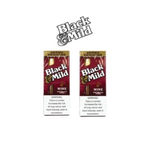 Black Mild Wine Plastic Tip 5 Pack / 2CT