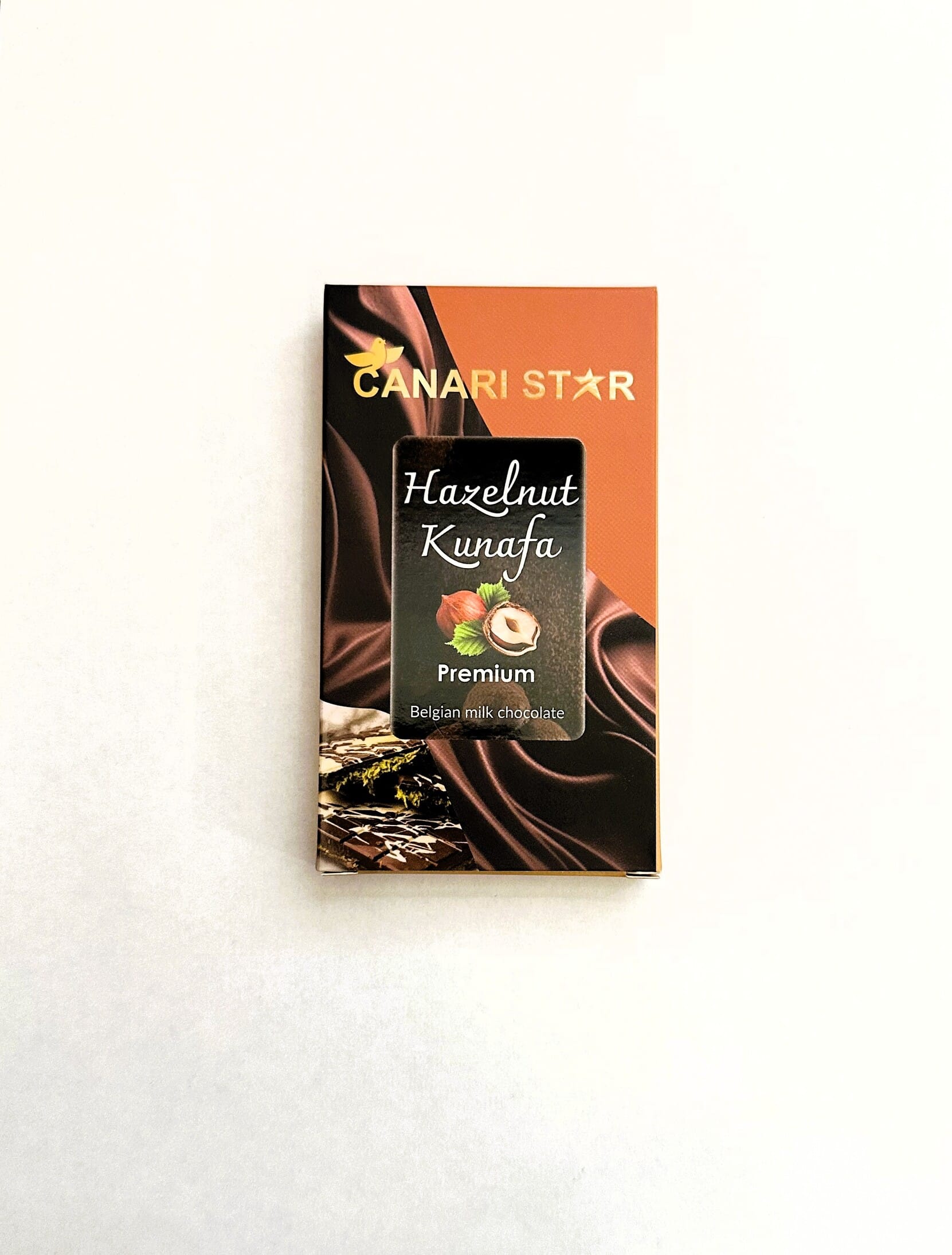 Dubai’s Famous Canari Star Hazelnut Kunafa Chocolate 90GM