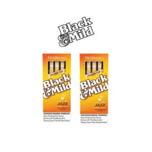 Black Mild Jazz Wood Tip 5 Pack / 2CT
