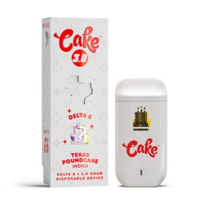 Cake 3.0 Delta 8 Texas Poundcake Indica Disposable / 1CT