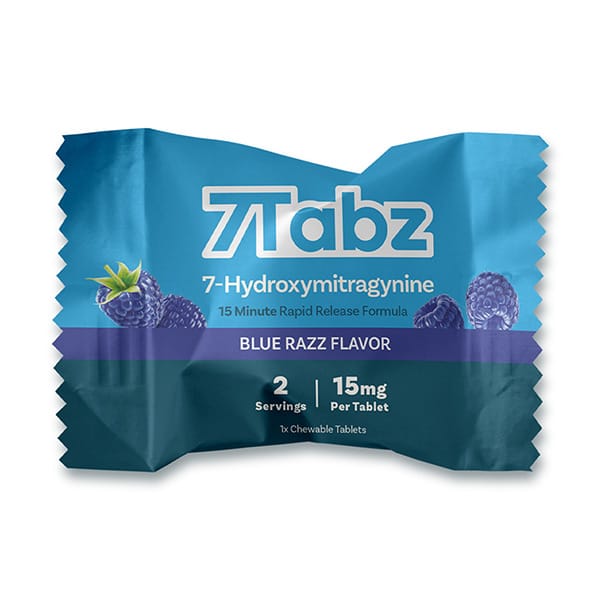 7 Tabz 7-Hydroxymitragynine Blue Razz Flavor 1 Tablets 1CT