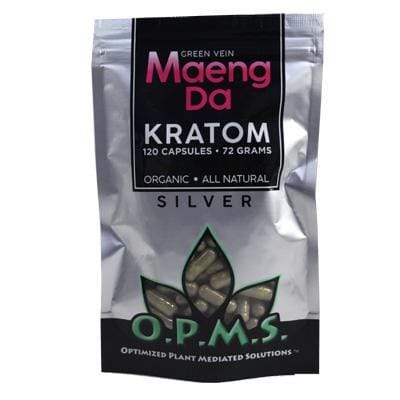 OPMS Green Maeng Da Kratom Silver 120 Capsules / 1 Pack
