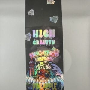 High Gravity HHC x THCP Pineapple OG Sativa Pre-rolls 2×1.5G 1CT