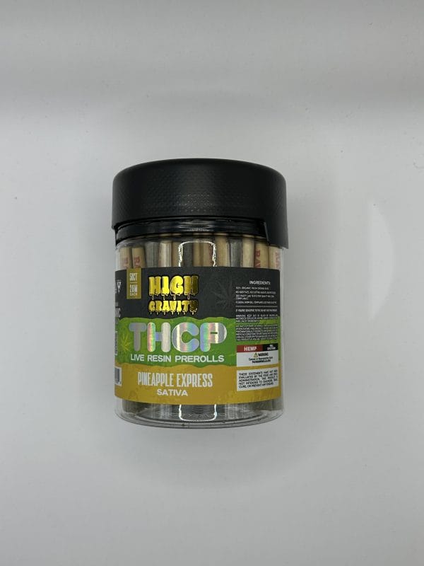 High Gravity THCP Pineapple Express Sativa Pre-rolls 2G Each 50CT Jar