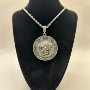 Hip Hop Charm Large With Chain 1CT