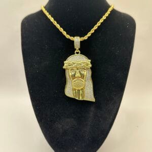Hip Hop Charm Large With Chain 1CT