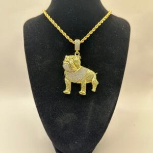 Hip Hop Charm Large With Chain 1CT