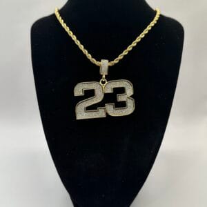 Hip Hop Charm Large With Chain 1CT