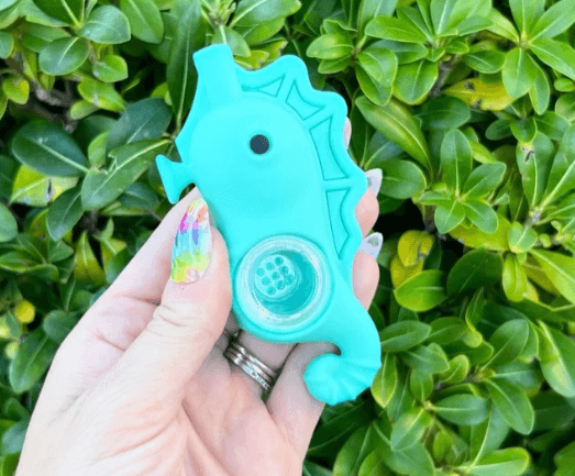 Silicone Sea Horse Pipe 1CT